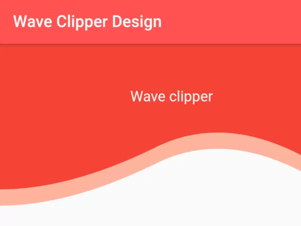 Flutter - How to make Bezier Curve waves using custom clip Path