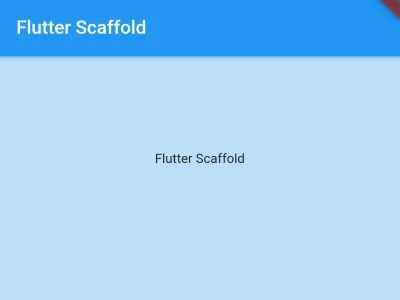 Flutter Scaffold - Flutter Tutorial