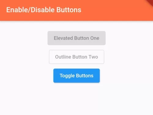 Flutter - How To Disable/Enable Button