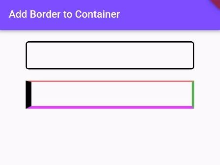 How to Add Border to Container in Flutter