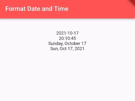 How To Format Date And Time In Dart/Flutter