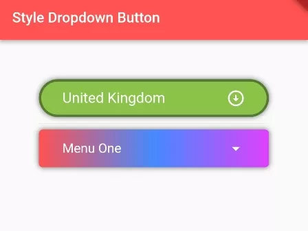How To Style Dropdownbutton In Flutter